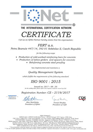 Certificarea societății EN