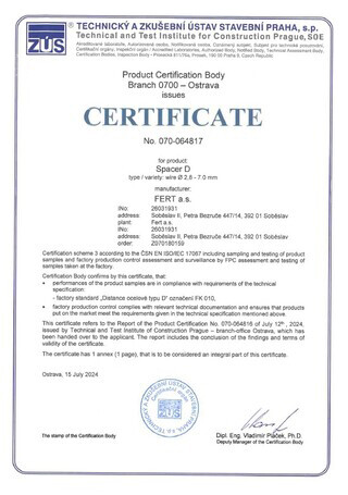 Abstandhalter Typ D (ENG)