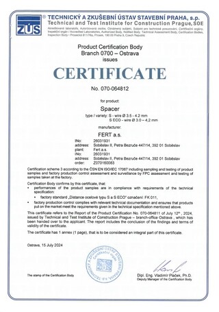 Distanțieri din oțel de tip S și S ECO (ENG)