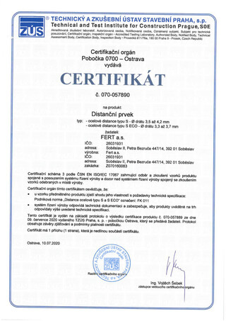 Distanțieri din oțel de tip S ECO (ENG)