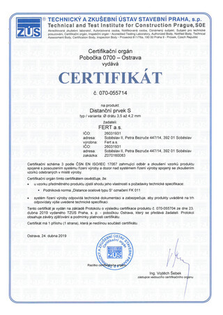 Distanțieri din oțel de tip S (ENG)