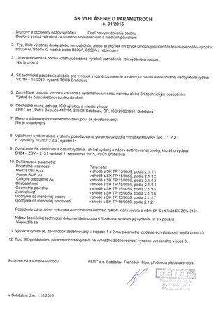 Glattstahl Ringe und Stäbe Parameter