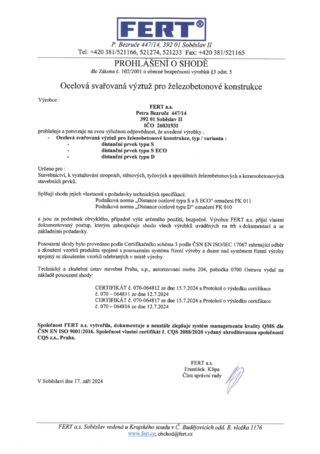 Declarație de conformitate D și S