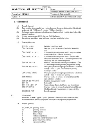 Hegesztett háló FERT P típus