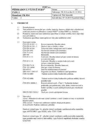 Falazatba illesztett I típus merevítő